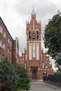 KALININGRAD, RUSSIA- SEPTEMBER 1, 2019:Concert Hall of the Kaliningrad Regional Philharmonic in the building of the former German