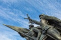 KALININGRAD, RUSSIA - SEPTEMBER 04,2019: Monument to 1200 guardsmen. The first memorial, perpetuating the feat of Soviet soldiers