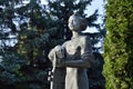 Kaliningrad, Russia - september 30, 2020: Monument to Peter the Great, Emperor Of Russia, on the island of Kant next to the