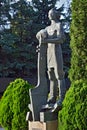 Kaliningrad, Russia - september 30, 2020: Monument to Peter the Great, Emperor Of Russia, on the island of Kant next to the