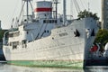 Kaliningrad, Russia - September 30, 2020: the Vityaz research vessel stands on the roadstead of the world ocean Museum