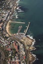 Aerial view over Talk Bay Western Cape South Africa Royalty Free Stock Photo