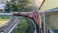 Kalka Shimla toy train at Dharampur Himachal Pradesh Royalty Free Stock Photo