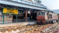 The Kalka Shimla toy train at Shimla railway station