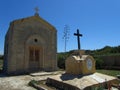 KALKARA, MALTA - Apr 16, 2014: Cholera victims cemetery next to old chapel in Malta