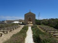 KALKARA, MALTA - Apr 16, 2014: Cholera victims cemetery next to old chapel in Malta