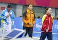 Pandelela Rinong Pamg of Malaysia competes in the Women`s 10m Platform Diving Final