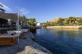 Kallithea Thermal Spa on the island of Rhodes. View of the bay where you bathe