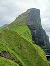 The Kallur Lighthouse on Kalsoy Island, Faroe Islands