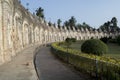 Kalna, Burdwan, India - January 18, 2018: 108 Shiba Temple made by a king. Its a teracotta temple which housed black and white Shi