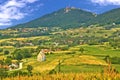 Kalnik mountain green hills scenery Royalty Free Stock Photo