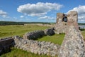 Kalo castle ruins at Mols Bjerge National Park on Djursland, Denmark Royalty Free Stock Photo