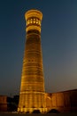 Kalon or Kalyan Minaret in Po-i-Kalyan mosque complex in Bukhara, Uzbekistan Royalty Free Stock Photo