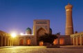 Kalon mosque and minaret - Bukhara - Uzbekistan Royalty Free Stock Photo