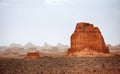 Kalouts or Yardangs in Lut desert , Kerman , Iran Royalty Free Stock Photo