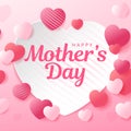 Happy Mothers day greetings card. Royalty Free Stock Photo