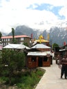 Kalpa town in Himachal Pradesh Royalty Free Stock Photo
