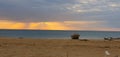 Kalpitiya beach side in Srilanka, its cloudy with sunset and beautiful view ...