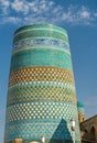 Kalta Minor Minaret in Ichan Qala, Khiva. UNESCO World Heritage Royalty Free Stock Photo