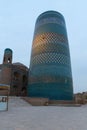 Kaltaminor is a memorial minaret in Khiva, Uzbekista