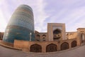 Kaltar Minaret and Muhammad Amin Han Madrasa in Ichan Kala in Khiva city, Uzbekistan