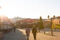 Kaluga, Russia-December 7, 2020. Preparing for the holiday. The city is the new year`s capital of Russia. Christmas tree,