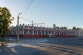 View of the old building of the Gostiny Dvor. Kaluga Royalty Free Stock Photo