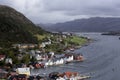 Kalvag, norvegian town september 2018, Norway landscape landscape