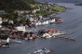 Kalvag, norvegian town september 2018, Norway landscape
