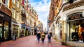 The Kalverstraat in Amsterdam in the Netherlands