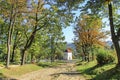 KALWARIA ZEBRZYDOWSKA - JULY 22, 2018: Way of Cross in Kalwaria Zebrzydowska, architectural and park landscape complex Royalty Free Stock Photo