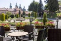 Courtyard in front of Pilgrim\'s House and Passion and Marian sanctuary, Kalwaria Zebrzydowska, Poland