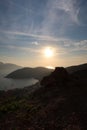 kalymnos island sunset greece europe background Royalty Free Stock Photo
