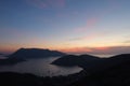 kalymnos island sunset greece europe background Royalty Free Stock Photo