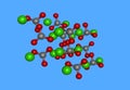 Kalzit molecular model