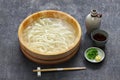 Kamaage udon, japanese udon noodles dish Royalty Free Stock Photo