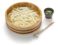 Kamaage udon, japanese udon noodles dish Royalty Free Stock Photo