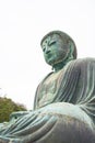 Kamakura Daibutsu is the famous landmark located at the Kotoku-in temple Royalty Free Stock Photo