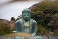 Kamakura Daibutsu is the famous landmark located at the Kotoku-in temple Royalty Free Stock Photo