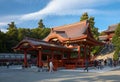 Maiden Stage at Tsurugaoka Hachimangu shrine. Kamakura. Japan Royalty Free Stock Photo