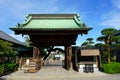 Main gate of Hesedera temple commonly called the Hase-kannon is one of the Buddhist temples in