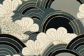 kamakura muromachi period inspired pattern Royalty Free Stock Photo