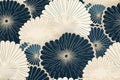 kamakura muromachi period inspired pattern Royalty Free Stock Photo