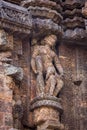 Kamasutra postures in Hindu Indian Temples. Erotic statues. Hindu Sun Temple, Konark, Orissa, India. Royalty Free Stock Photo