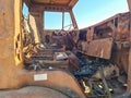 KamAZ 5511 Self-unloading machine truck interior, destroyed