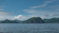 Kamchatka coast against the blue sky. Royalty Free Stock Photo