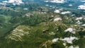 Kamchatka. green landscape near the Bay of Avacha. aerial photography