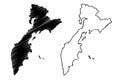Kamchatka Krai map vector
