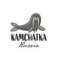 Kamchatka, Russian Far East. Sketch for your design