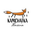 Kamchatka, Russian Far East. Sketch for your design